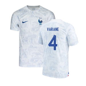 France 2022-23 Away Shirt (Mbappe #10) (Womens M) (Good) (VARANE 4)_0