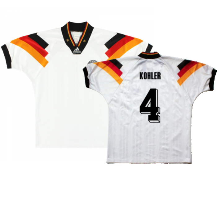 Germany 1992-93 Home Shirt (Excellent) (Kohler 4)