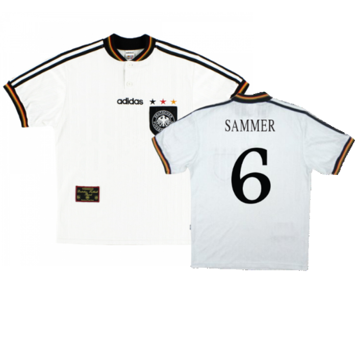 Germany 1996-98 Home Shirt (L) (Good) (Sammer 6)