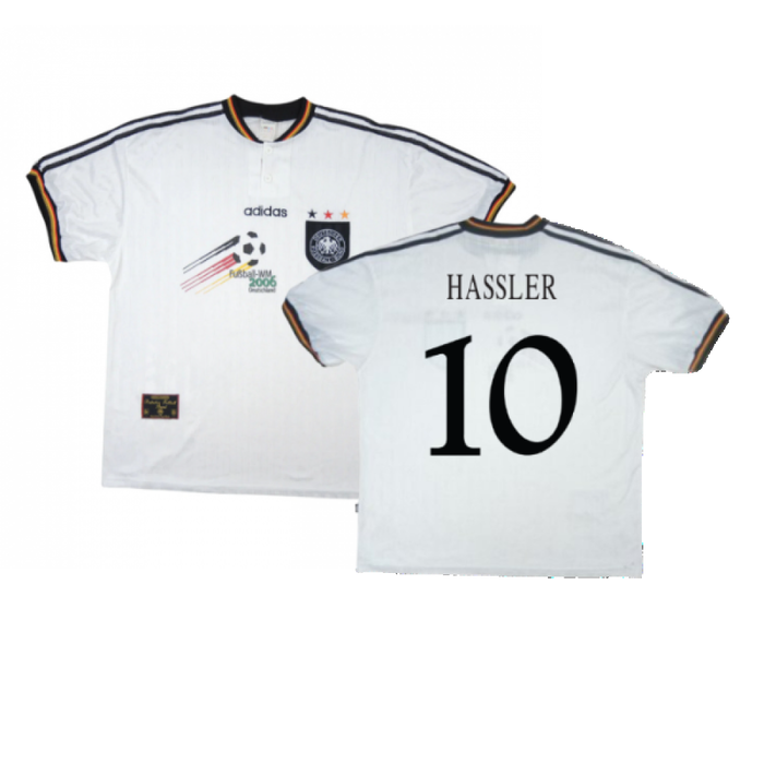 Germany 1996-98 Home WM06 Shirt (XXL) (Excellent) (Hassler 10)