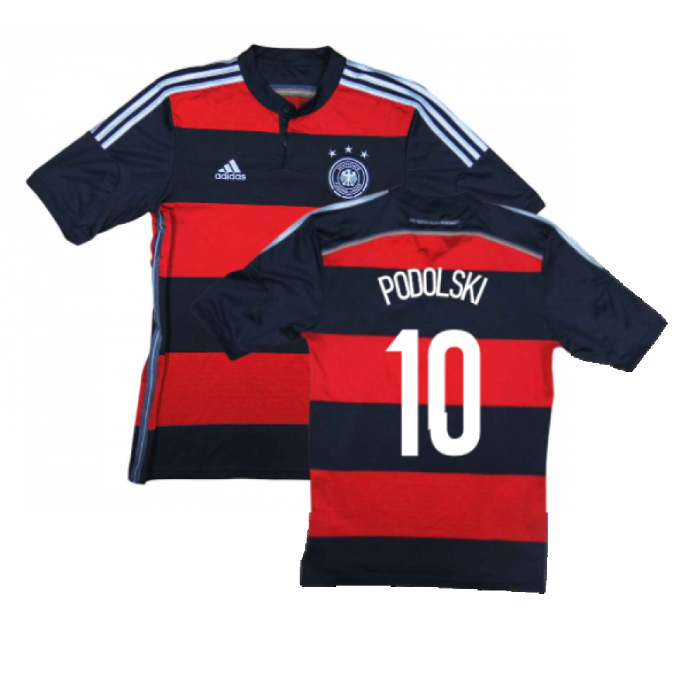 Germany 2014-15 Away Shirt (S) (Excellent) (Podolski 10)_0