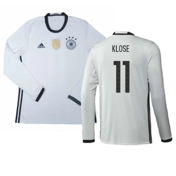 Germany 2016-17 Long Sleeve Home Shirt (Very Good) (Klose 11)