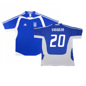 Greece 2004-06 Home Shirt (XL) (Excellent) (Karagounis 20)_0