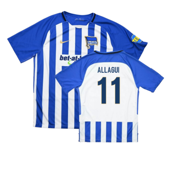 Hertha Berlin 2017-18 Home Shirt (XL) (Excellent) (Allagui 11)