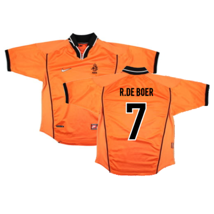 Holland 1998-1999 Home Shirt (M) (Good) (R.De Boer 7)