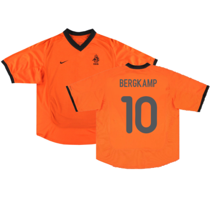 Holland 2000-02 Home Shirt (Excellent) (Bergkamp 10)