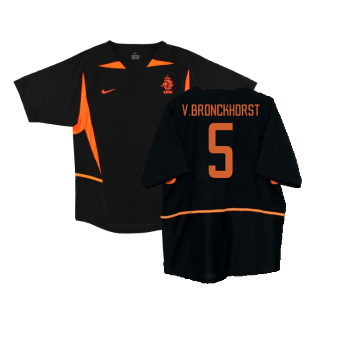 Holland 2002-04 Away Shirt (S) (Excellent) (V.Bronckhorst 5)