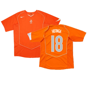 Holland 2004-05 Home Shirt (M) (Excellent) (Heitinga 18)_0