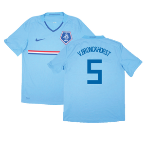 Holland 2008-10 Away Shirt (XLB) (Fair) (V.Bronckhorst 5)_0