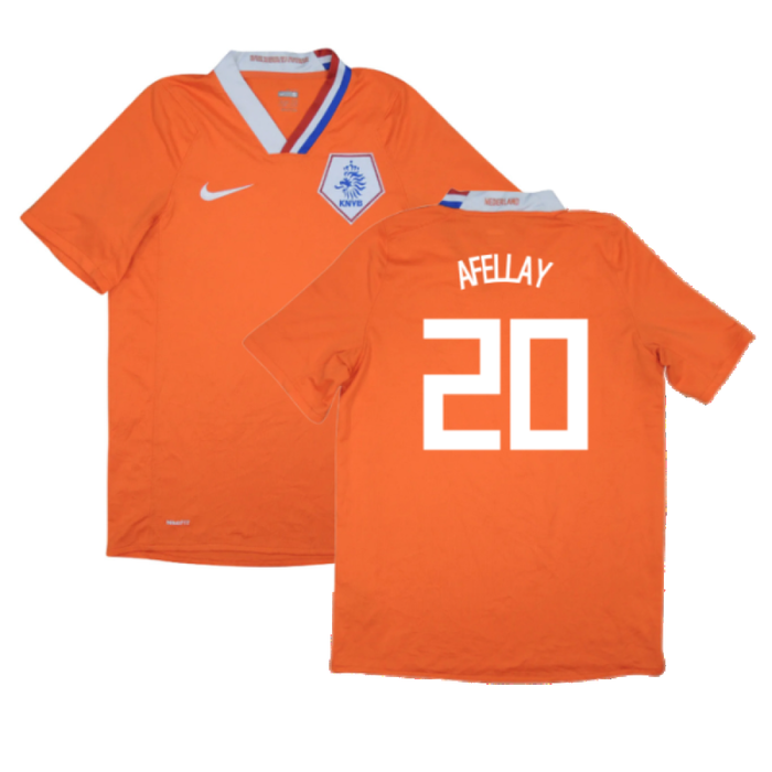 Holland 2008-10 Home Shirt (L) (Mint) (Afellay 20)