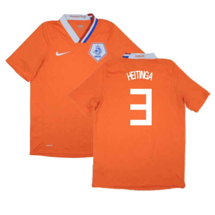 Holland 2008-10 Home Shirt (M) (Excellent) (Heitinga 3)