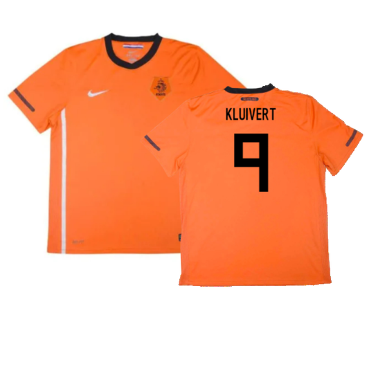 Holland 2010-11 Home Shirt (M) (Mint) (Kluivert 9)_0