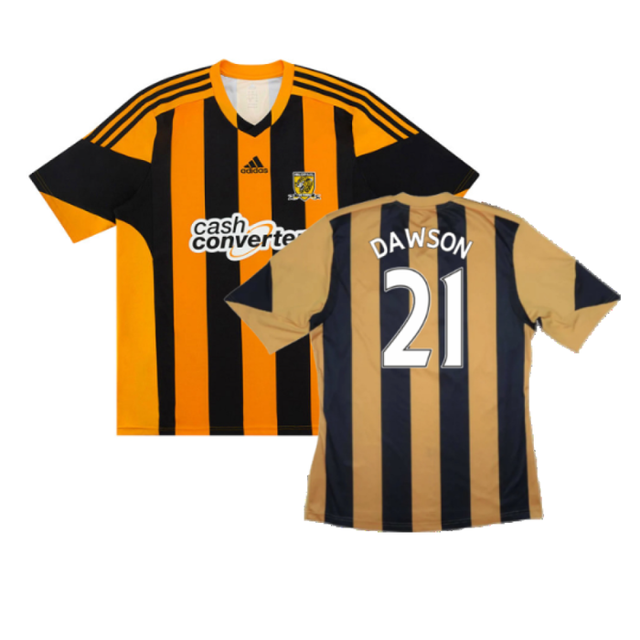 Hull City 2013-14 Home Shirt (Very Good) (Dawson 21)