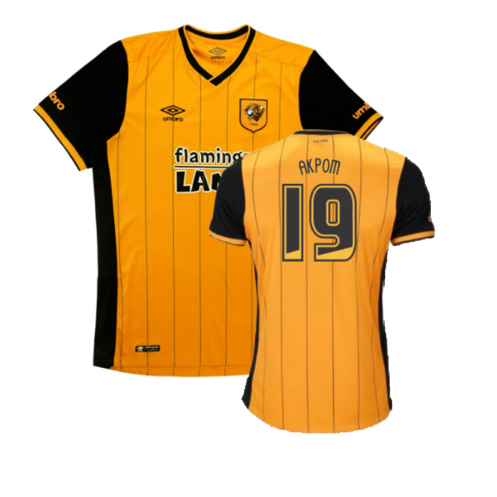 Hull City 2015-16 Home Shirt (2XL) (Excellent) (Akpom 19)