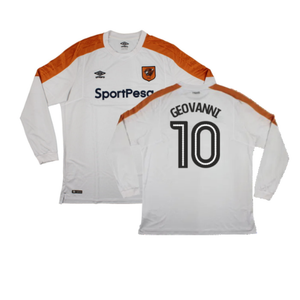 Hull City 2017-18 Long Sleeve Away Shirt (XXL) (Excellent) (Geovanni 10)_0