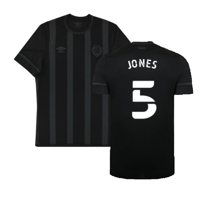 Hull City 2021-22 Away Shirt (Sponsorless) (XL) (Jones 5) (Mint)