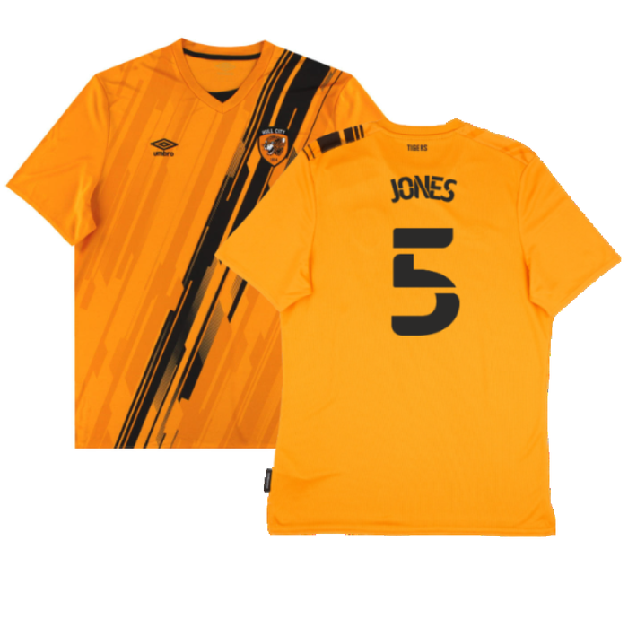 Hull City 2021-22 Home Shirt (Sponsorless) (L) (Excellent) (Jones 5)