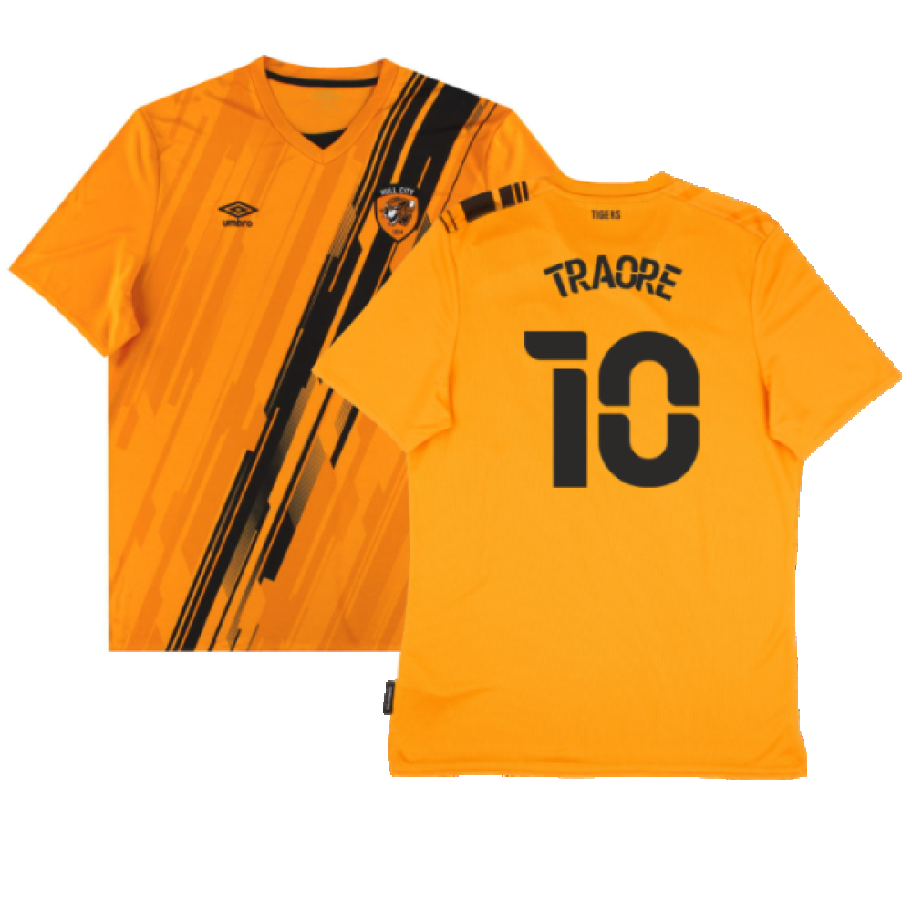 Hull City 2021-22 Home Shirt (Sponsorless) (L) (Excellent) (Traore 10)_0