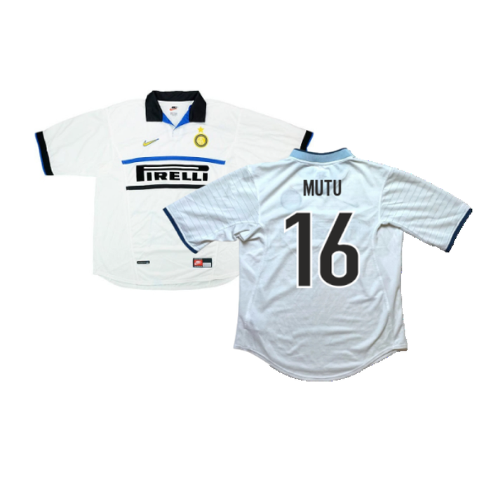 Inter Milan 1998-00 Away Shirt (Very Good) (Mutu 16)