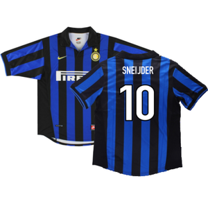 Inter Milan 1998-1999 Home Shirt (XL) (Very Good) (SNEIJDER 10)_0