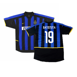 Inter Milan 2002-03 Home Shirt (Very Good) (Batistuta 19)_0