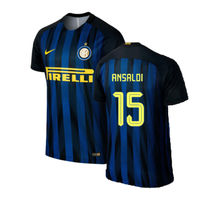 Inter Milan 2016-17 Home Shirt (S) (Excellent) (Ansaldi 15)