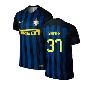 Inter Milan 2016-17 Home Shirt (S) (Excellent) (Skiniar 37)_0