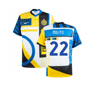 Inter Milan 2020-21 Fourth Shirt (L) (MILITO 22) (Excellent)_0