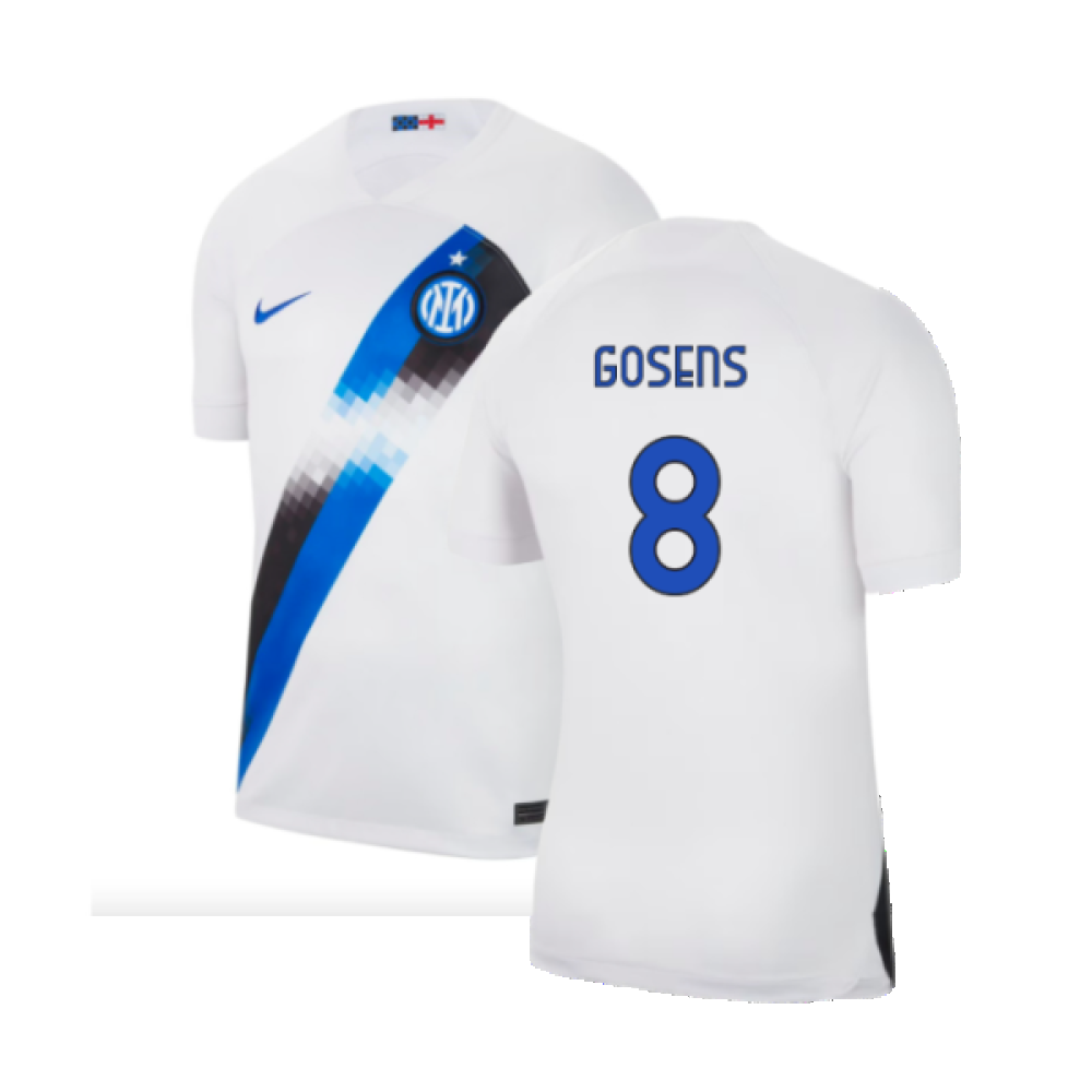 Inter Milan 2023-24 Away Shirt (Sponsorless) (M) (Gosens 8) (BNWT)_0