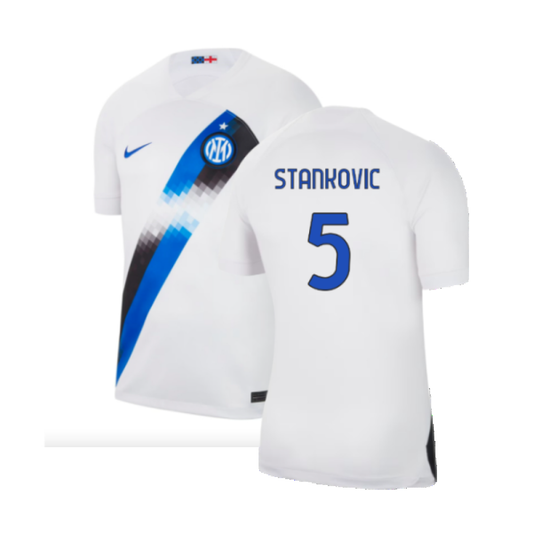 Inter Milan 2023-24 Away Shirt (Sponsorless) (M) (Stankovic 5) (BNWT)_0