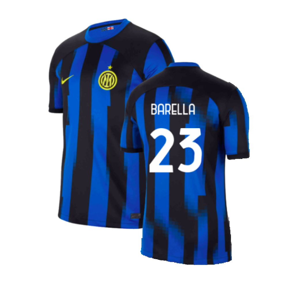 Inter Milan 2023-24 Home Shirt (SB) (Barella 23) (Excellent)_0