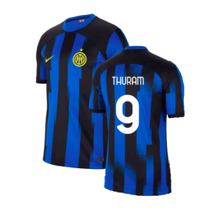 Inter Milan 2023-24 Home Shirt (SB) (Thuram 9) (Excellent)_0