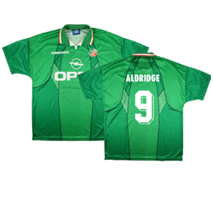 Ireland 1995-96 Home Shirt (XL) (Excellent) (Aldridge 9)_0