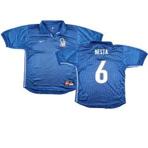 Italy 1998-99 Home Shirt (XL Boys) (Very Good) (Nesta 6)_0