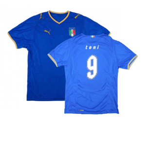 Italy 2008-09 Home Shirt (Good) (Toni 9)_0