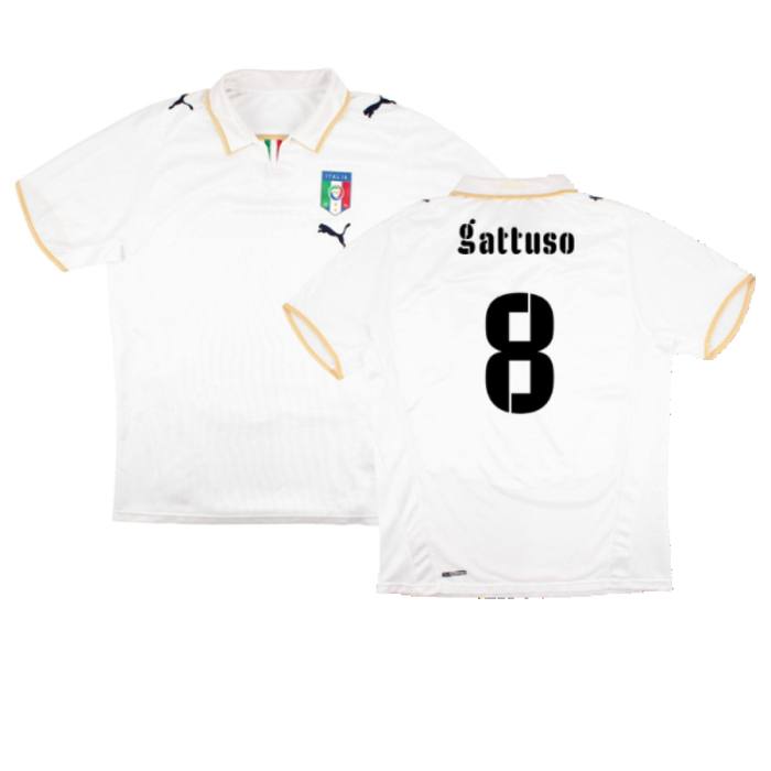 Italy 2008-09 Away Shirt (L) (Very Good) (Gattuso 8)