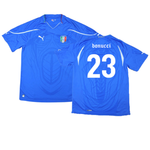 Italy 2010-11 Home Shirt (XL) (Very Good) (Bonucci 23)_0