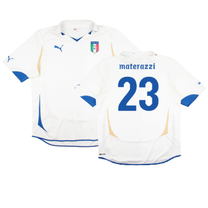 Italy 2010-12 Away Shirt (M) (Fair) (Materazzi 23)