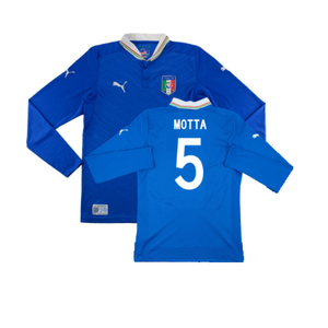 Italy 2012-13 Home Long Sleeve Shirt (S) (Fair) (Motta 5)_0