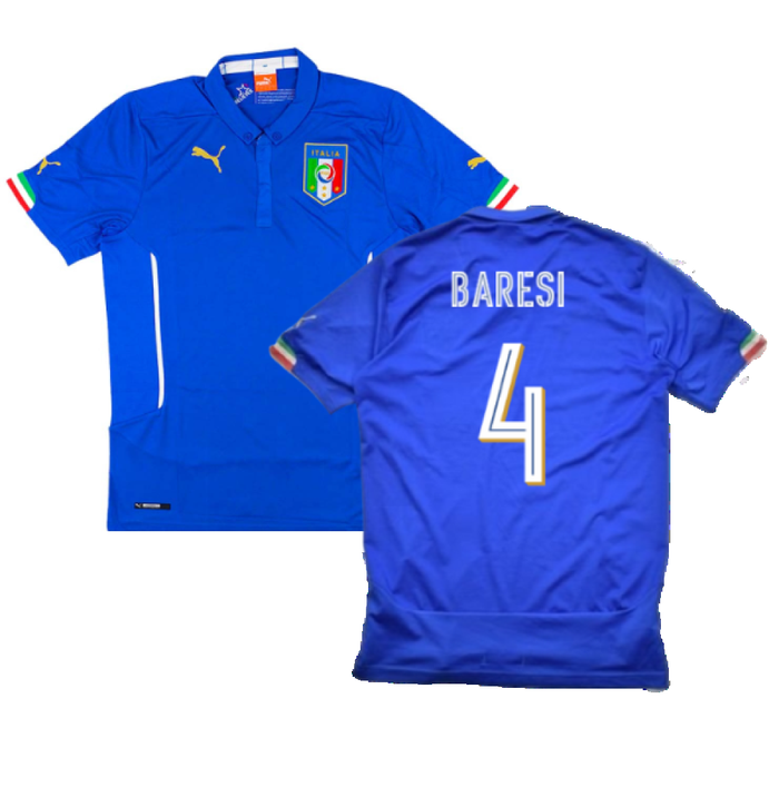 Italy 2014-16 Home (L) (BARESI 4) (Very Good)