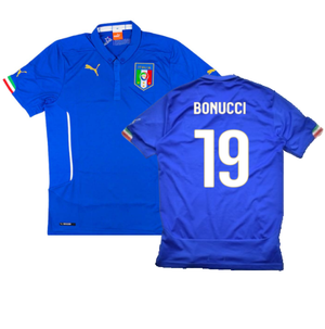 Italy 2014-16 Home Shirt (M) (Good) (Bonucci 19)_0