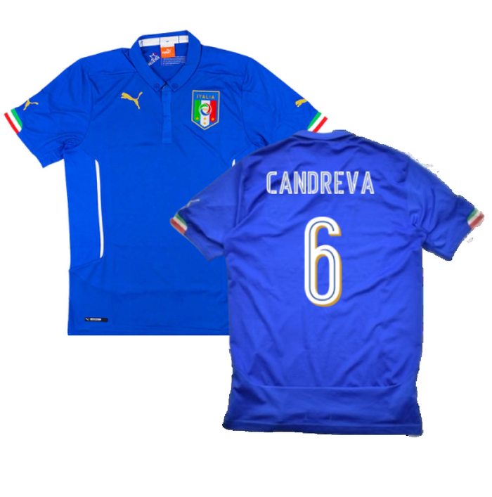 Italy 2014-16 Home (L) (CANDREVA 6) (Very Good)