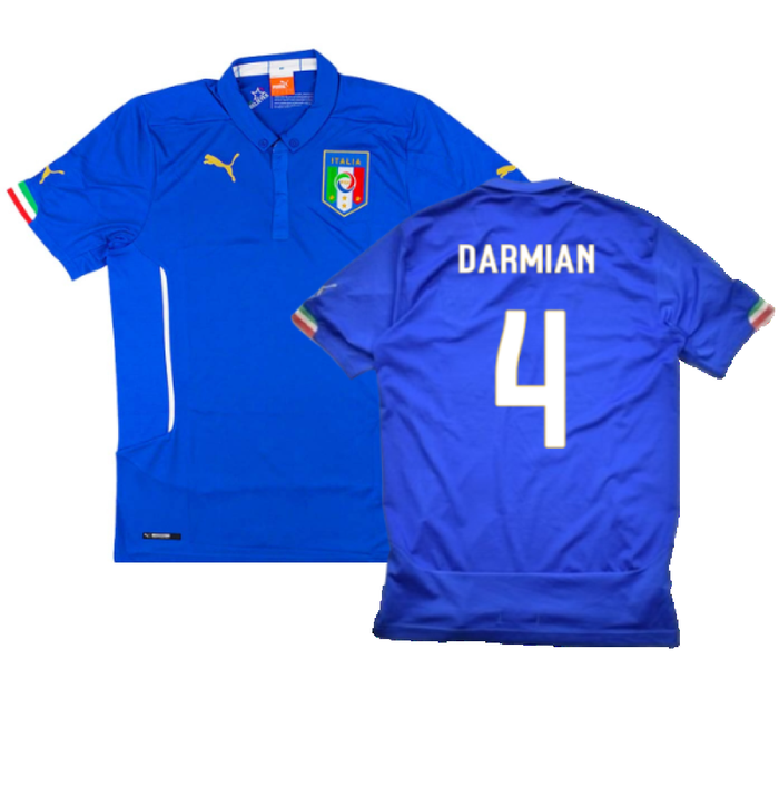 Italy 2014-16 Home Shirt (M) (Very Good) (Darmian 4)