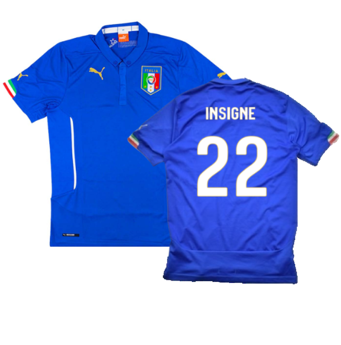 Italy 2014-15 Home Shirt (Excellent) (Insigne 22)