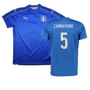 Italy 2015-16 Home Shirt (XXL) (Excellent) (Cannavaro 5)_0