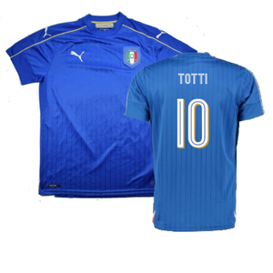 Italy 2015-16 Home Shirt (XXL) (Excellent) (Totti 10)_0