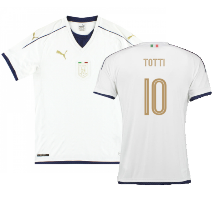 Italy 2016-17 Away Shirt (M) (Excellent) (Totti 10)