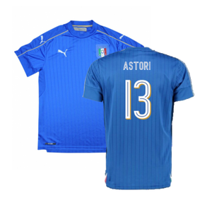 Italy 2016-17 Home Shirt (XL) (Mint) (Astori 13)_0