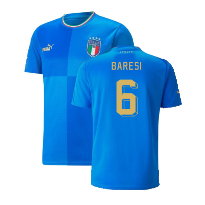 Italy 2022-23 Home Shirt (2XL) (Very Good) (BARESI 6)