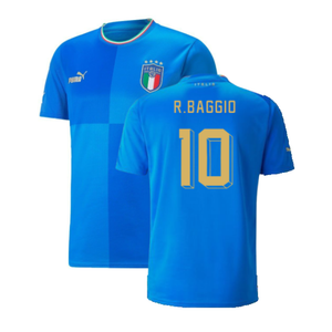 Italy 2022-23 Home Shirt (2XL) (Very Good) (R.BAGGIO 10)_0